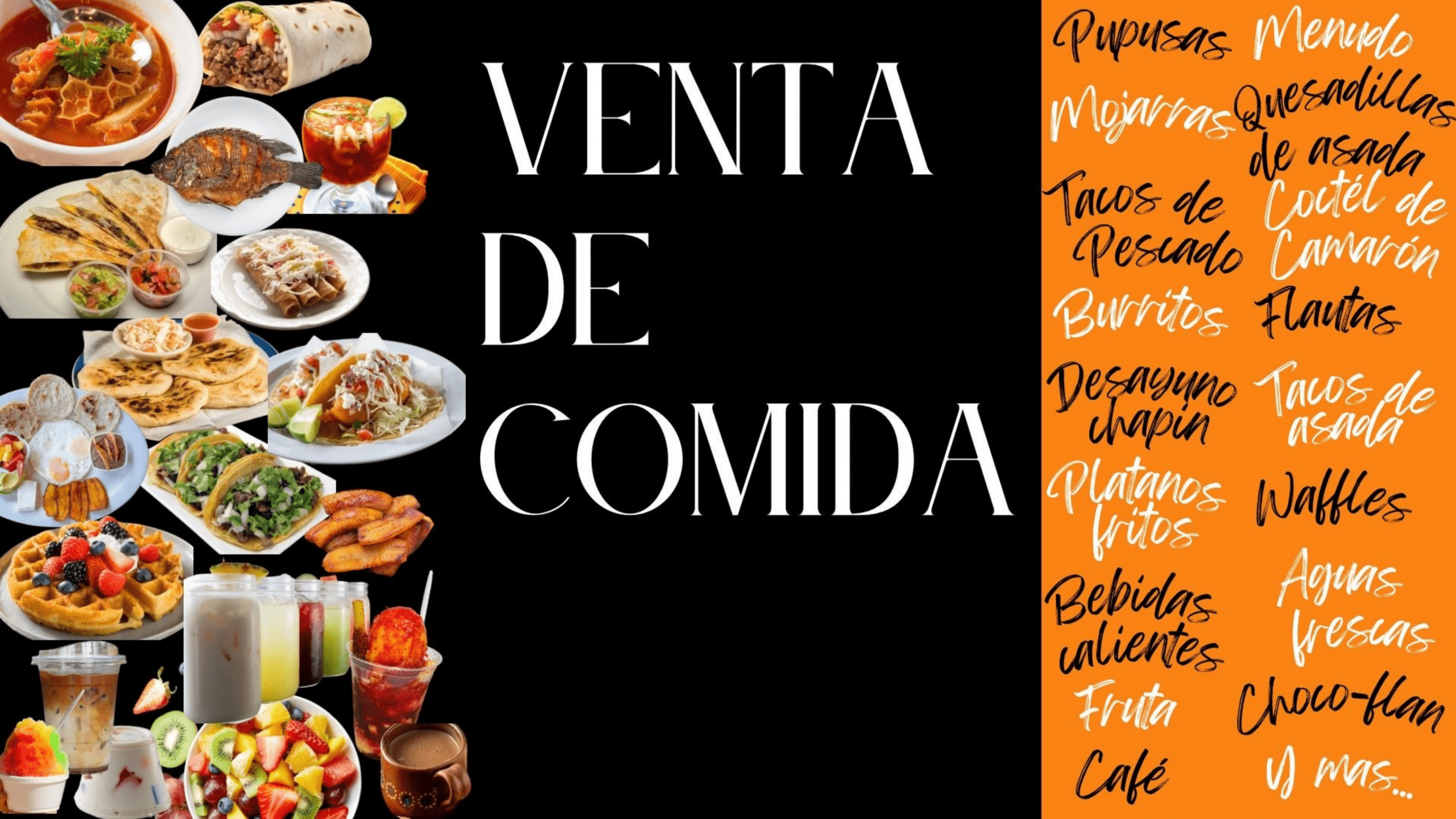 ¡Venta de Comida!