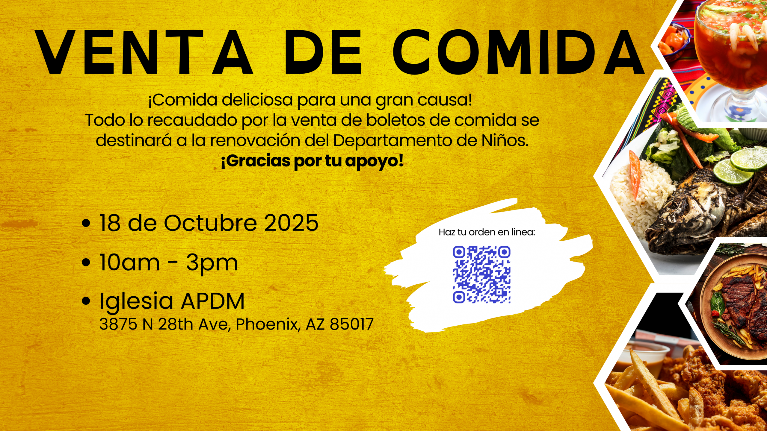 ¡Venta de Comida!